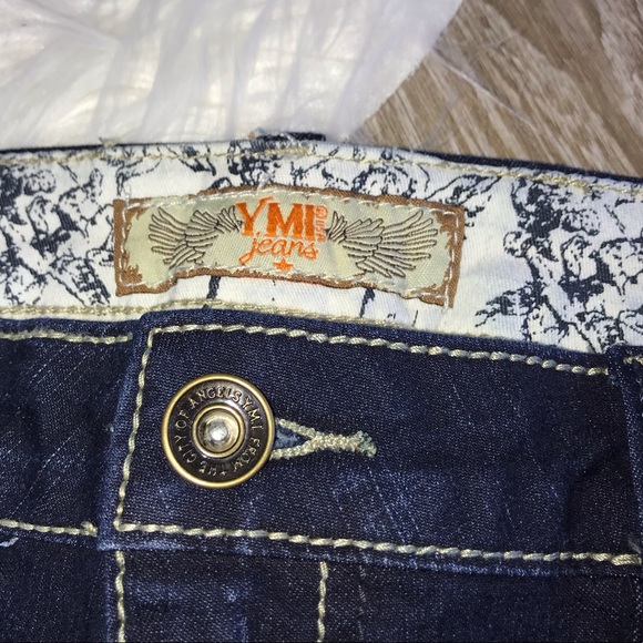 YMI Jeans Denim Jean Shorts Size 11 Stretchy - Picture 2 of 4